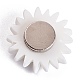 Supporto della copertura del magnete della pittura del diamante di plastica del fiore AJEW-M028-03A-3