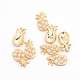 (Clearance Sale)Alloy Cabochons with ABS Plastic Imitation Pearl Beads MRMJ-WH0067-35LG-2