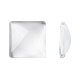 Claires cabochons carrés de verre transparents X-GGLA-A001-15mm-1