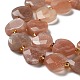 Chapelets de perles de sunstone naturelle naturelles G-B044-B09-01-4