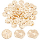 Ph pandahall 50 pièces perles d'espacement plaquées or 14 carats KK-PH0005-48-1