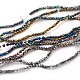 Electroplated Non-magnetic Synthetic Hematite Beads Strands G-P408-O-4mm-1