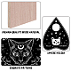 Creatcabin Tableau à esprit en bois de chat noir DJEW-WH0324-020-3