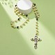 Colliers de perles de chapelet en hématite synthétique et verre pour femmes NJEW-JN03992-8