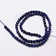Chapelets de perles en lapis-lazuli naturel G-D840-38-4mm-2