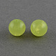 模造ゼリーアクリルビーズ  ラウンド  黄緑  12mm  穴：2mm  約200個/200g SACR-R836-12mm-03-1