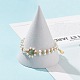 Bracelet en perles de verre et coquillage BJEW-TA00180-01-5