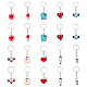 20 pièces modèle de thème médical pvc pendentifs en plastique porte-clés KEYC-PH01458-1