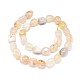 Natural Cherry Blossom Agate Beads Strands G-O173-078B-2