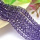 Faceted Round Imitation Austrian Crystal Glass Bead Strands G-PH0008-26-6mm-1