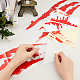 SUPERFINDINGS 6 Sheets Claw Marks Decal 3 Style Reflective PET Car Stickers Red Flowing Blood Red Bloody Hands Stickers Self-adhesive Backed for Decorate Cars Bumper Motorcycle Truck DIY-FH0003-86-3
