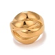 Ионное покрытие (ip) 304 массивное кольцо из нержавеющей стали с текстурой для мужчин и женщин RJEW-B040-03G-2