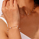 Natürliche Perlenkette mit Rosenquarzsplittern NJEW-G124-01B-4