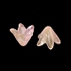 Pulvériser perles de verre transparentes peintes X-GLAA-D006-14-3