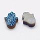 Hamsa Hand Druzy Crystal Beads G-F535-46F-3