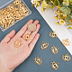 SUNNYCLUE 1 Box 50Pcs Evil Eye Charms Evil Eye Metal Charm Hollow Gold Evil Eyes Charms Lucky Charms for Jewelry Making Charm Women Adults DIY Necklace Earrings Bracelet Keychain Crafts Supplies FIND-SC0003-66-3