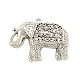Tibetan Style Alloy Elephant Big Pendants X-TIBEP-Q043-280-RS-1