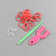DIY Rubber Loom Bands Refills with Accessories X-DIY-R011-01-2