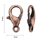 Zinc Alloy Lobster Claw Clasps E102-NFR-3
