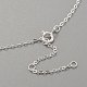 925 подвесные стерлингового серебра ожерелья NJEW-H209-12P-3