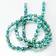Electroplate Glass Beads Strands X-EGLA-D015-12x8mm-26-2