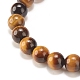 Ensemble de bracelets extensibles en perles rondes avec pierres précieuses naturelles de style 4pcs 4 pour femmes BJEW-JB08184-8