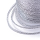 ポリエステルメタリック糸  ライトグレー  1mm  約7.65ヤード（7m）/ロール OCOR-G006-02-1.0mm-01-3