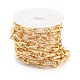 Alloy Textured Oval Link Chains LCHA-K001-05G-2