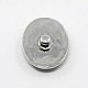 Alliage sans plomb et de zinc strass sans nickel bijoux ovale boutons pression SNAP-G001-01A-FF-2