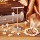 Sunnyclue 1 boîte d'environ 40 pièces de perles croisées blanches synthétiques turquoise en vrac petites croix de poche en vrac mini perles de charme croisées perles crucifix pour la fabrication de bijoux kit de perles fournitures de bracelet à faire soi-même TURQ-SC0001-06-4