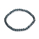 Bracelet extensible en perles rondelles de verre à facettes pour enfant BJEW-JB06807-13-1