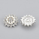 Alloy Rhinestone Shank Buttons RB-S048-10-2