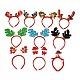 Weihnachtsthema plastik haarbänder OHAR-I020-01-1