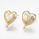 Brass Stud Earring Findings KK-T038-496G-1