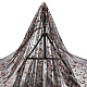 Polyester-Spitzenstoff mit Blumenmuster&nbsp;DIY-WH0888-492D-1
