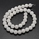 Chapelets de perles de jade blanche naturelle G-D671-10mm-2