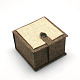 Cajas rectangulares anillo de madera OBOX-N008-03-1