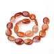 Oval Dyed Natural Agate Bead Strands G-L412-09-2