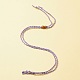 4 Stück 4 Farben geflochtene Wachsschnur Makramee-Beutel zur Herstellung von Halsketten NJEW-FS0001-07-4
