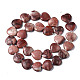 Natural Red Picture Jasper Beads Strands X-G-N0326-66-2