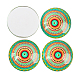 Мозаика печатных стакан наполовину круглый / купольные кабошоны X-GGLA-N004-25mm-G-3