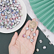 Chgcraft 180pcs 15 couleurs perles de porcelaine faites à la main PORC-CA0001-15-3