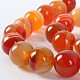 Natural Banded Agate Round Bead Strands G-E235-10-1