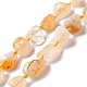 Natural Yellow Quartz Beads Strands G-B024-02-1