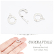 UNICRAFTALE 3Pcs Stainless Steel Fold Over Clasps Hypoallergenic Metal Claw Clasps with 5mm Hole Jewelry Fastener Clasp for Necklaces Bracelet Jewelry Making 11mm STAS-UN0037-48-3