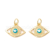Подвески из латуни с эмалью в стойку KK-D073-28G-04