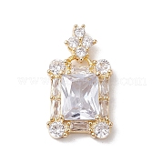 Латунные микро проложить кубического циркония подвески FIND-C047-10KCG-02