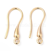 Brass Earring Hooks KK-P234-18G