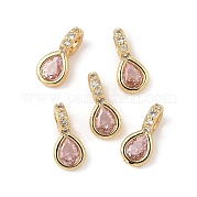 Латунные микро проложить кубического циркония подвески KK-Q039-04C-G