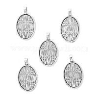 Aluminium-Anhänger Fassungen für Cabochons&nbsp;X-PALLOY-E436-88AS